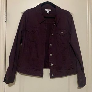 Plum purple jean jacket
